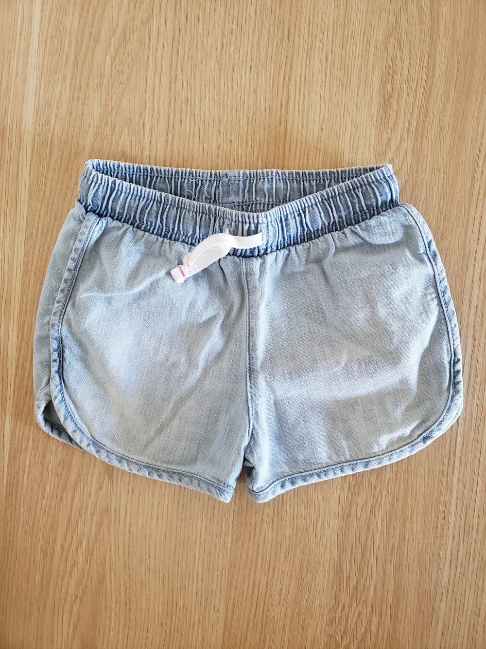 Kids Shorts Bundle - Denim, Chambray, Gray/Pink knit 2T